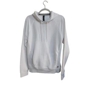 Apana Ribbed Hoodie - White, Size Small - Excellent Condition!